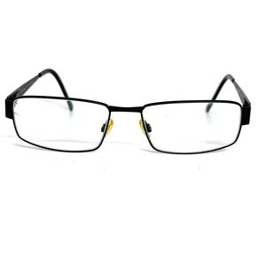 Morel France Lightec 6865L Black Rectangle Eyeglasses Frames 55-17-145 NN 022